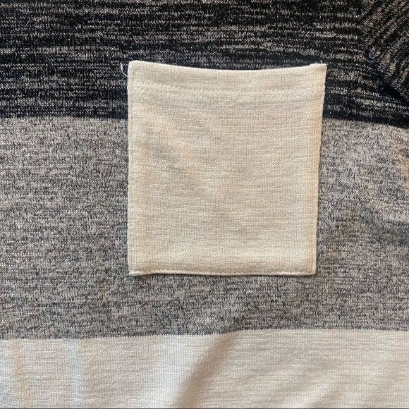 Market & Spruce Striped Asymmetric Long sleeve top - Picture 8 of 9